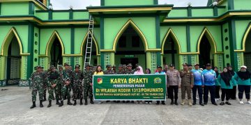 Kolaborasi TNI, Polri, Pemda, dan Warga: Karya Bakti Warnai HUT ke-80 TNI di Pohuwato