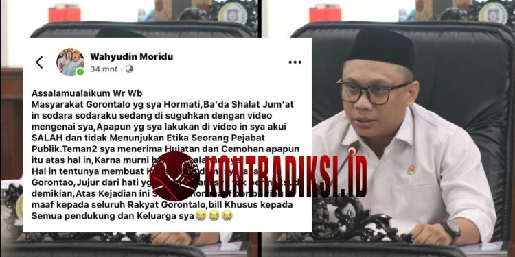 Politik dan Etika Kata: Wahyudin Moridu Tunduk di Hadapan Kritik Publik
